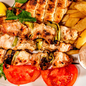 Chicken Skewers Serving