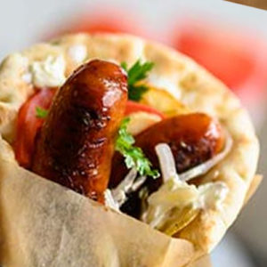 Sausage Pita Wrap